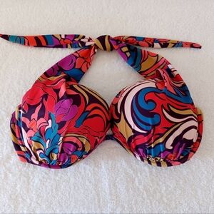 VENUS Marilyn Push-Up Bikini Top, Floral Paisleys, Size 38DD/40D